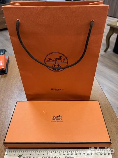 Коробка от кошелька hermes