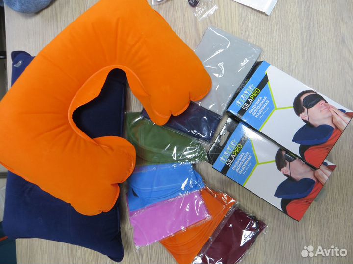 Подушка надувная дорожная на шею,разные расцветки