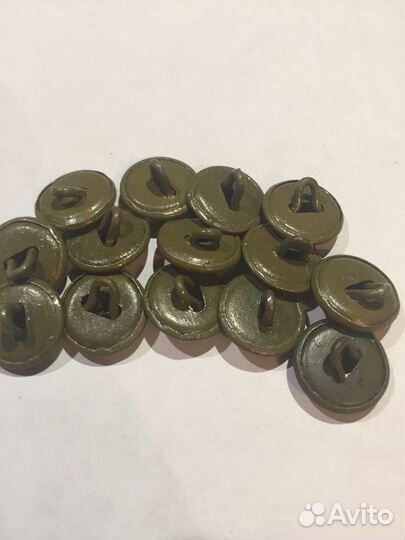Пуговицы армейские для гимнастерки зеленые