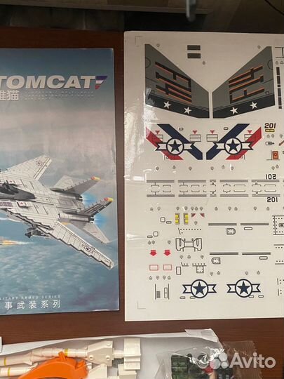 Истребитель f14 tomcat лего