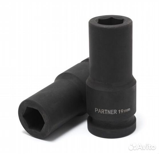 Головка ударная глубокая, 38мм (6гр) 3/4