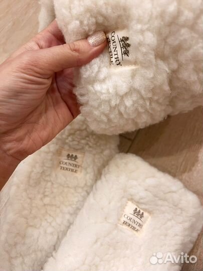 Ушанка и варежки country textile