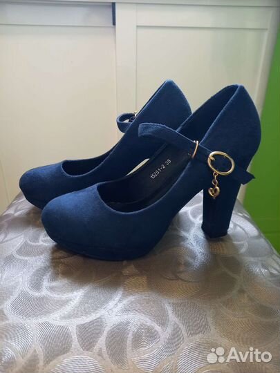 Туфли женские 35 размер замша