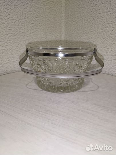 Конфетница с ручкой СССР