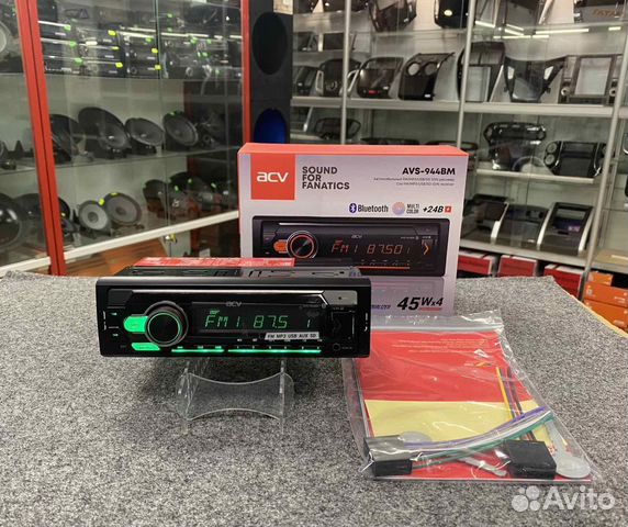 1-DIN USB/SD-ресиверы (без CD) - ACV AVS-944BM 24W