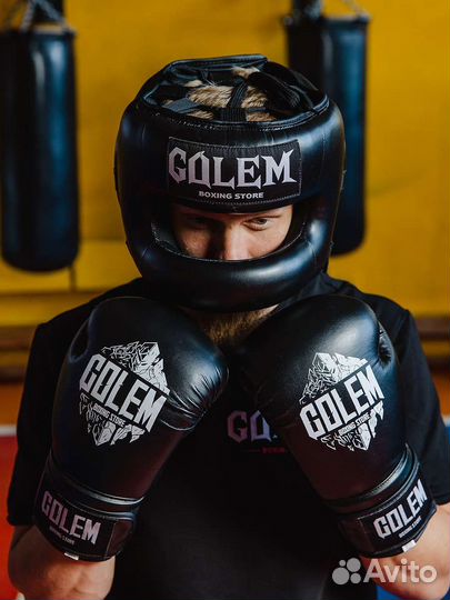 Боксерский шлем golem бамперный