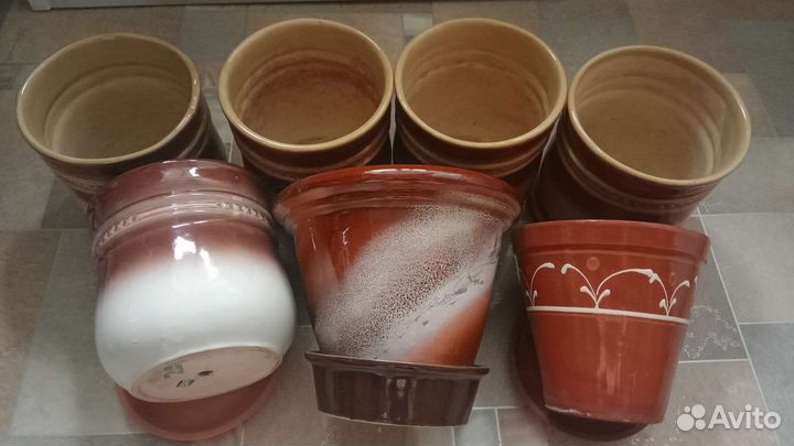 Горшок керамический, кашпо