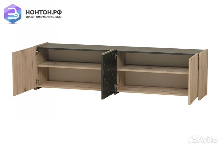 Тв-тумба Адажио 56.01 небула / мрамор черный