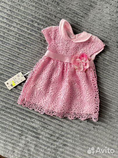 Платье для новорожденной девочки, 62 размер