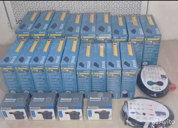 Надувной матрас intex с насосом