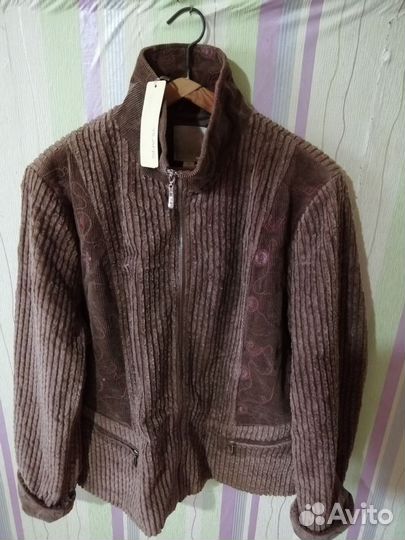 Вельветовый жакет женский размер 56