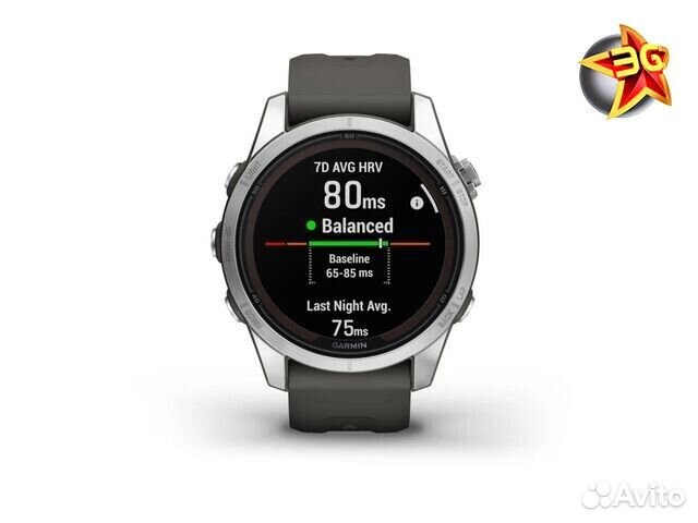 Часы Garmin Fenix 7S Pro Solar Silver 010-02776-01