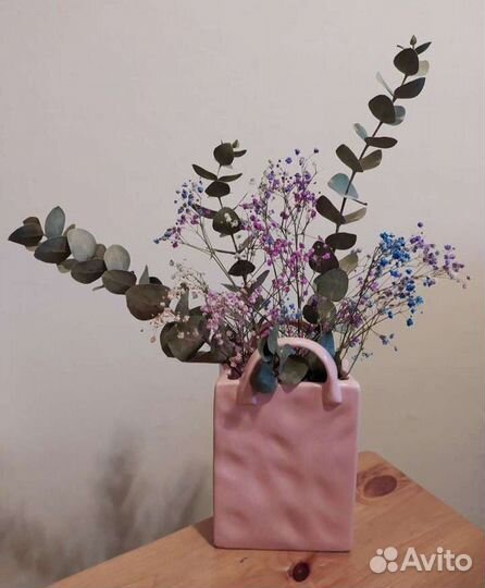 Ваза для цветов сумочка