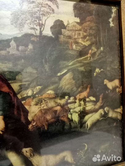 Картина репродукция Пальма Веккио Иаков и Рахиль