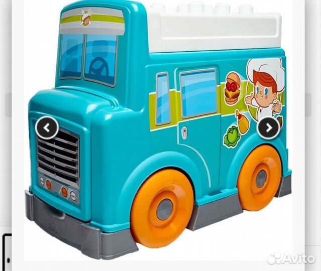 Поварской фургон-толокар-конструктор MegaBloks 4в1