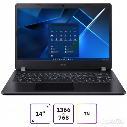 Ноутбук Ультрабук Acer 14 Travelmate core i3/8/256