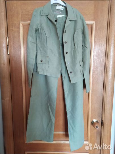 Костюм лен новый р. 44
