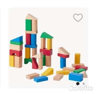 Кубики деревянные Икея IKEA Ундерхолла конструктор