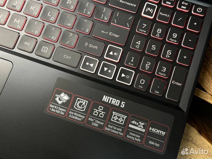 Игровой Acer Nitro 5 Ryzen 5 6 ядер/3060/512SSD