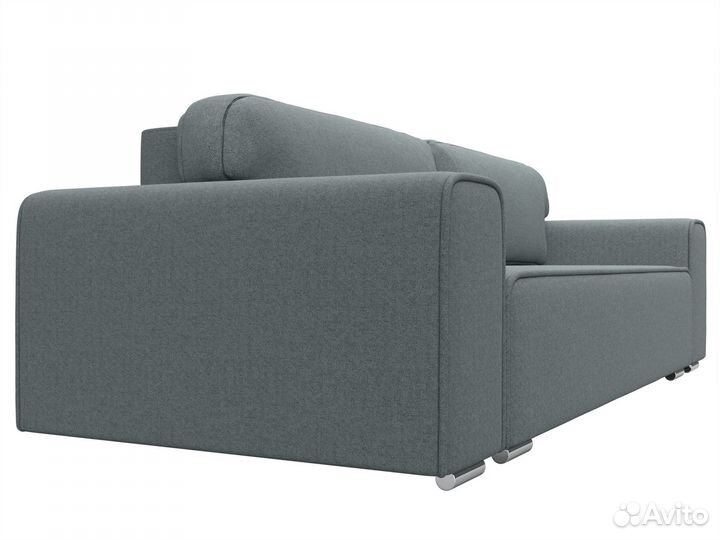Диван прямой Лига-029, рогожка, амур серый. Москва