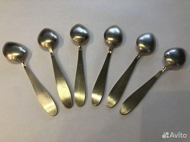 Серебряные ложки СССР с эмалью