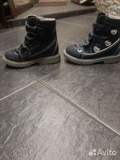 Ботинки демисезонные для девочки 28 размер