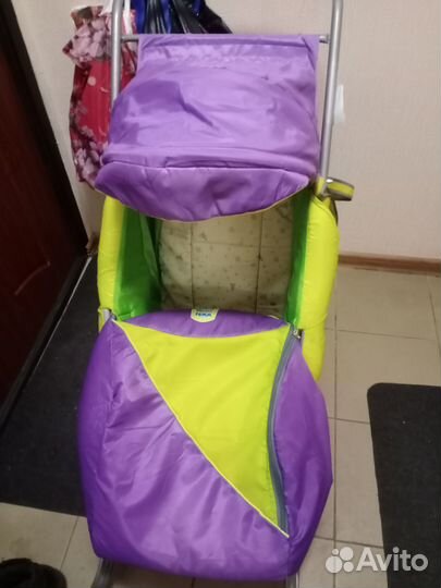 Детские санки коляска бу