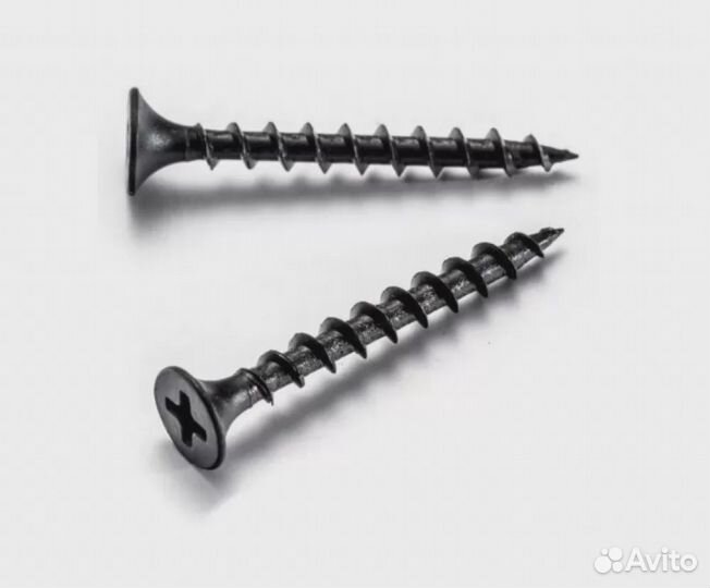 Саморезы для дерева черные 3.5х45 Код: 6498 / 1527
