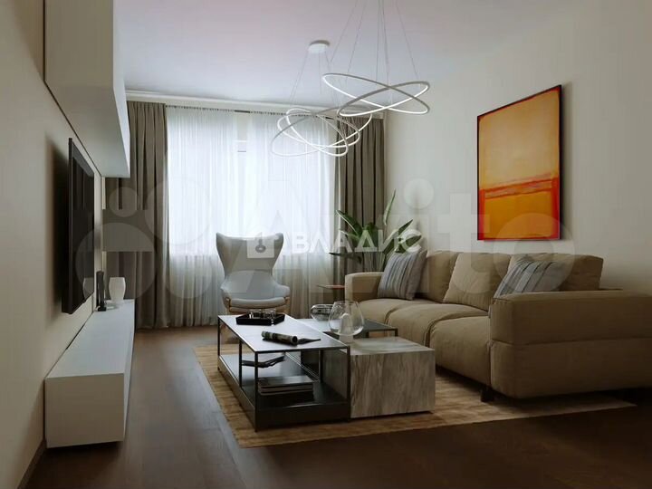 2-к. квартира, 53 м², 18/20 эт.