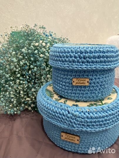 Плетеные корзинки для хранения