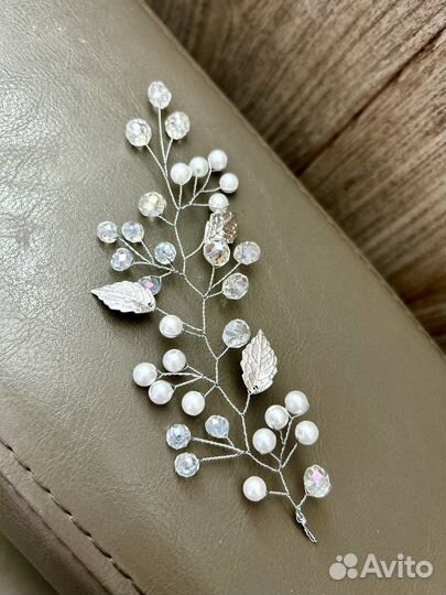 Свадебная веточка в прическу