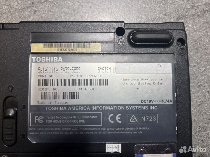 Toshiba satellite 2435-s255