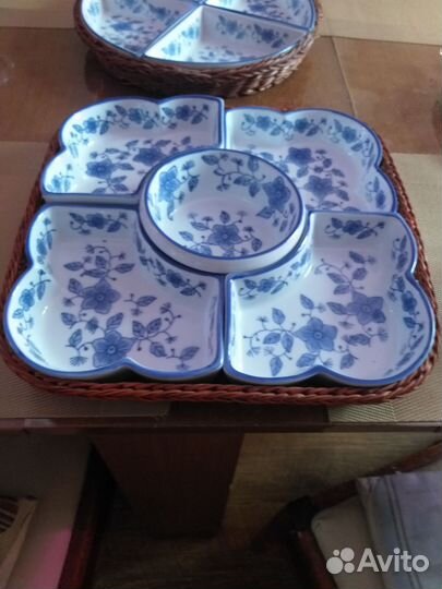 Менажница под гжель