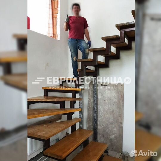 Лестница на металле