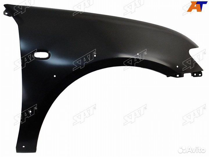 Крыло переднее mitsubishi L200 05-15 RH под расширитель и повторитель