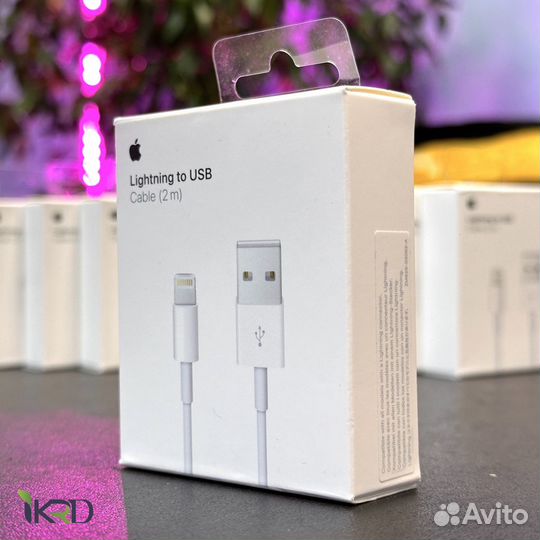 Шнур Apple USB - Lightning 2m Строго оригинал