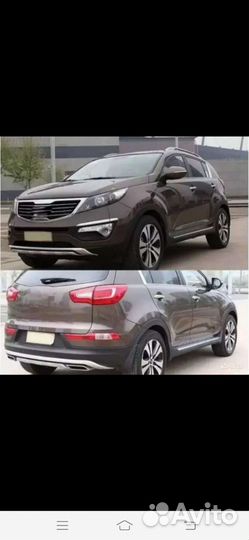 Вставки на передний и задний бамперина спортейдж 3