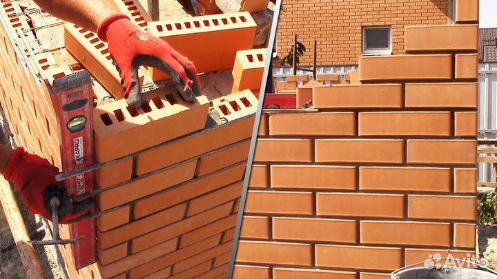 Каменщики на постройку здания в Краснодаре