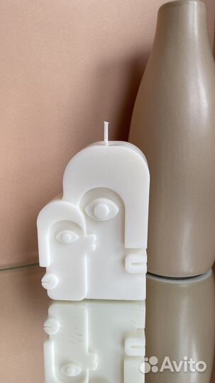 Набор свечей из соевого воска «Лица»