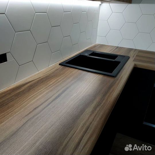 Кухня угловая на заказ.мдф фасады