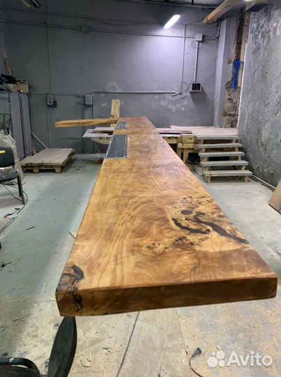 Барная стойка из дерева (Слэб, Лофт)