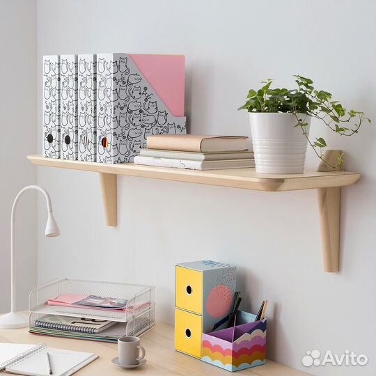 Икеа флюнс Подставка для журналов, белый, кот, 4шт