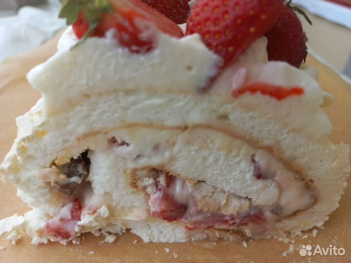 Меренговый рулет