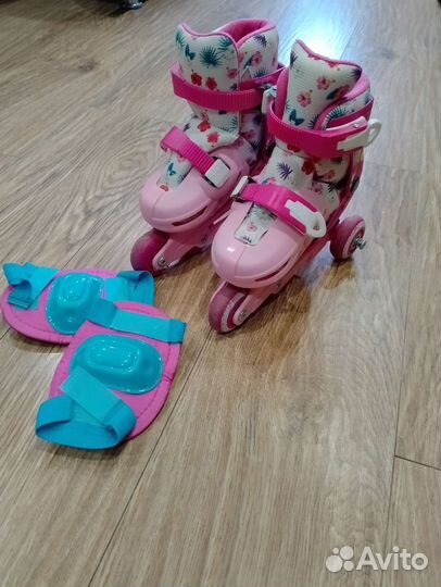 Роликовые коньки детские раздвижные 27 28 29 30 31