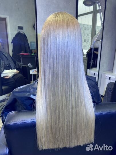 Кератиновое выпрямление волос