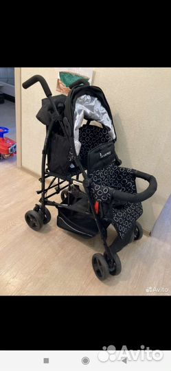 Коляска трость для двойни погодок kinderwagon