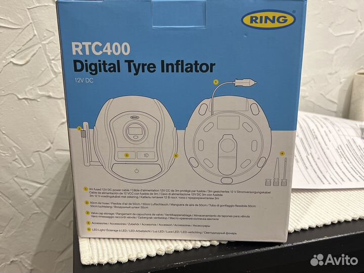 Компрессор автомобильный Ring RTC400