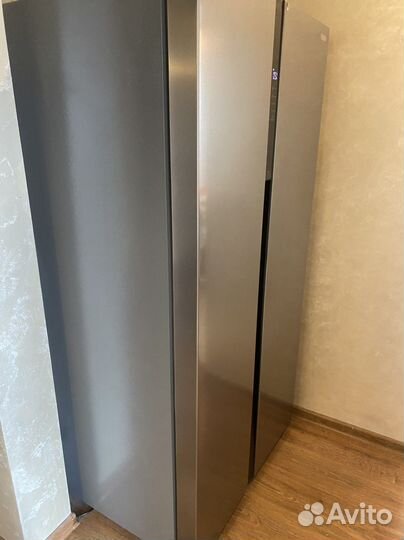 Холодильник бирюса sbs 587 серебристый