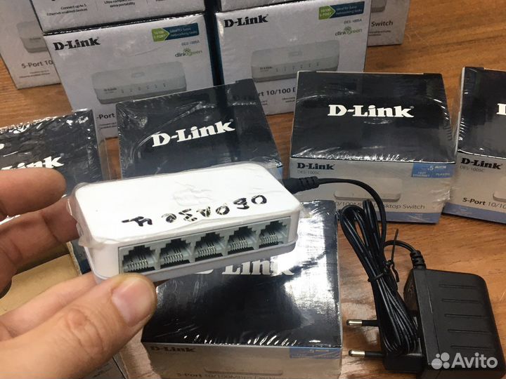 Новый Коммутатор на 5 портов, D-Link авито доставк