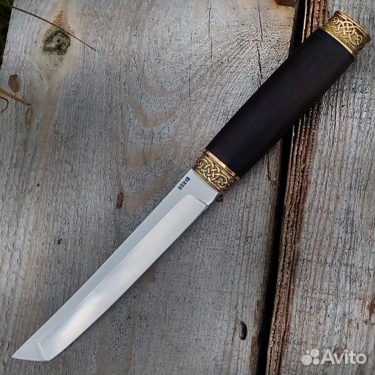 Нож Танто из кованой стали 95х18 кельтское литье